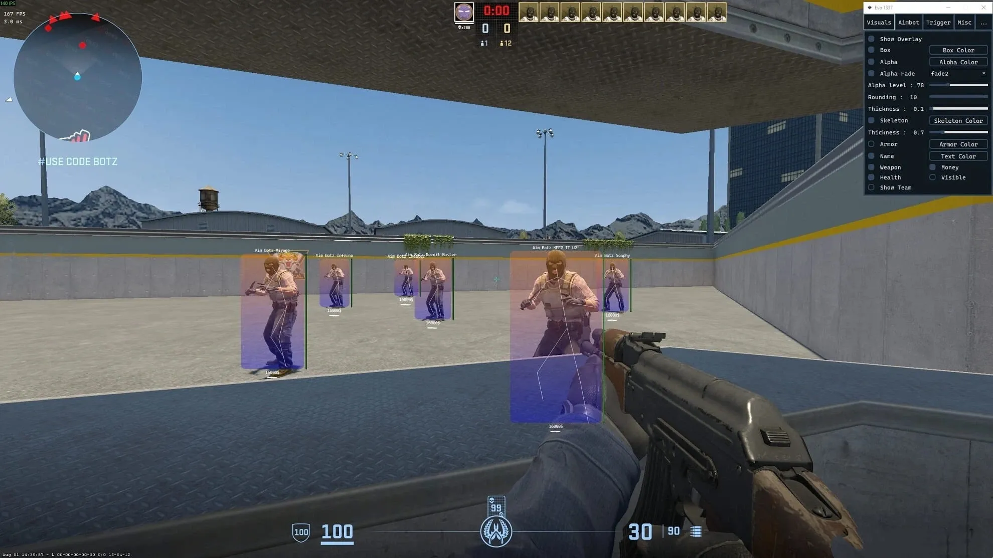 CS2·EVO透视自瞄扳机多功能免费辅助 v3.1